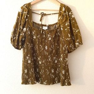 Ava & Viv Smocked Blouse